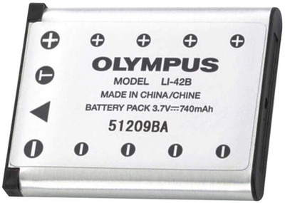 IJJA Li-42B Li-Ion Rechargeable Battery for Olympus camera  Camera Battery Charger(Silver)