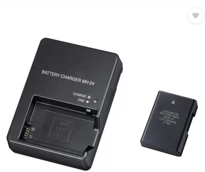 digiclicks Combo EN_EL-14 Camera Battery with MH-24 charger n Cable Compatible with Nik-on  Camera Battery Charger(Black)