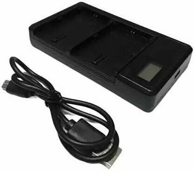 digiclicks NP-W126 Dual USB LED Display Battery Charger Compatible with Fujifilm  Camera Battery Charger(Black)