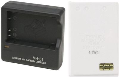 DIGICLAMBO Combo kit For MH-61 Charger & EN-EL5 Battery  Camera Battery Charger(Black, White)