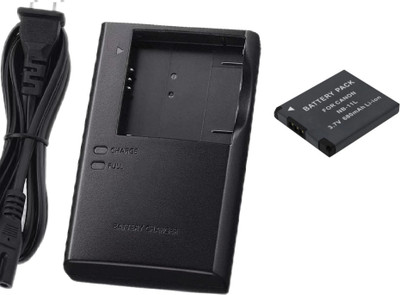 DIGICLAMBO Nb-11L Camera charger With battery and cable pack compatible with Canon DSLR  Camera Battery Charger(Black)