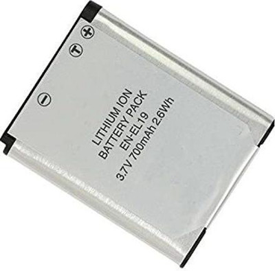 Onkliq Rechargeable EN-EL19 Capacity Of 700mah Battery  Camera Battery Charger(Silver)