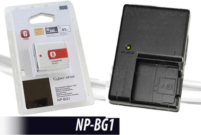 DIGICLIMBER Combo Kit of NP-BG1 Battery & Charger For Son-y With BC-CSG/BG1  Camera Battery Charger(Black, Red)