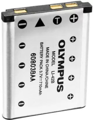 Picmaa Li-42B Li-Ion Rechargeable Battery for Olympus camera Battery  Camera Battery Charger(Silver)