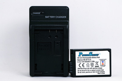 Power Smart EN-EL25 Battery + EN-EL25 Charger (Combo Pack)Compatible with Nikon Z50 Z Series Camera Battery Charger(Black) Power Smart EN-EL25 Battery + EN-EL25 Charger (Combo Pack)Compatible with Nikon Z50 Z Series Camera Battery Charger(Black)