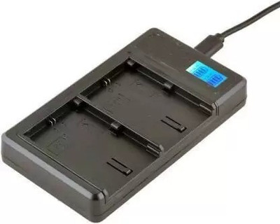 DIGICLIMBER NP-W126 Dual USB LED Display Charger Compatible Fujifilm NP-W126 Camera  Camera Battery Charger(Black)