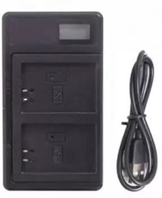 digiclicks DMW-BLC12 dual Fast USB type 'c' with LCD Display for Panas-onic  Camera Battery Charger(Black)