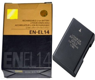 Camstuffs EN-EL14 Rechargeable (1030MAH) lithium-ion camera battery for nikn camera  Camera Battery Charger(Black)