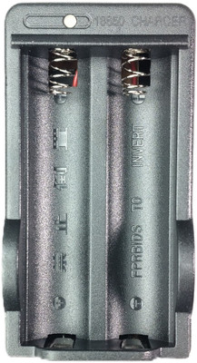 khurafatiLabs 18650 3.7v Li-ion Battery Dual Cell Charger, Good Quality  Camera Battery Charger(Black)