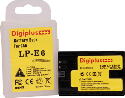IJJA LP-E6N/H Rechargeable Lithium-ion camera battery (10800mAh) for Can. camera  Camera Battery Charger(Black)