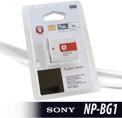 DIGICLIMBER NP-BG1 Type G Lithium Ion Battery for W Series DSLR  Camera Battery Charger(Red & White)