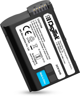 DIGITEK EN-EL15 Secondary Rechargeable Battery for NIkon  Camera Battery Charger(Black)