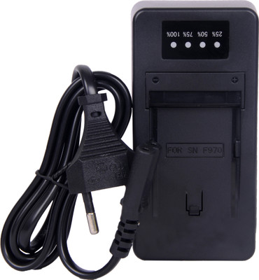 Lamkoti NP-F970 camera charger for camera flashlight battery  Camera Battery Charger(Black)
