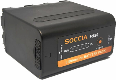 SOCCIA F980U Lithium-ion Rechargeable Camera Battery  Camera Battery Charger(Black)