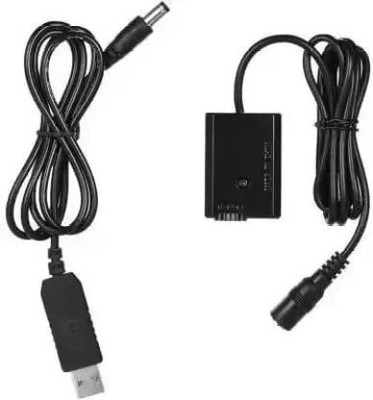 Amabu NP-Fz100 Dummy Battery Power USB Adapter Cable Compatible with Sony Cameras  Camera Battery Charger(Black)
