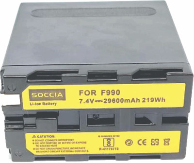 SOCCIA F990 Lithium-ion Rechargeable Camera Battery  Camera Battery Charger(Black)