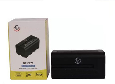 Picmaa NP-F770 Camera Led light Rechargeable Lithium-ion Battery (18000mAh)  Camera Battery Charger(Black)
