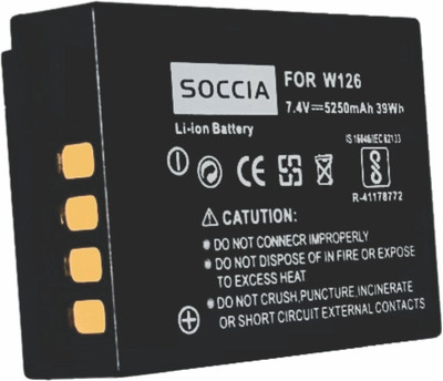 SOCCIA W126 Lithium-ion Rechargeable Camera Battery  Camera Battery Charger(Black)