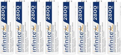 Envie 2800mAh Ni-MH AA High Capacity Rechargeable Battery Ready to Use (Pack of 8)  Camera Battery Charger(White)