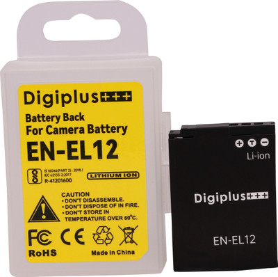 Picmaa EN-EL12 Rechargeable Lithium-ion camera battery (1600 mAh) for nik. cameras  Camera Battery Charger(Black)
