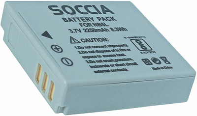 SOCCIA NB5L Lithium-ion Rechargeable Camera Battery (F)  Camera Battery Charger(Silver)