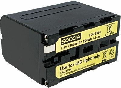 SOCCIA F998 Lithium-ion Rechargeable Camera Battery  Camera Battery Charger(Black)