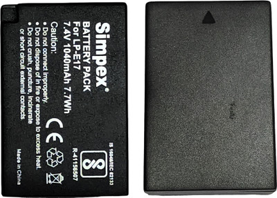 Simpex LP E17 Lithium Ion 1040mAh Secondary Rechargeable Canon  Camera Battery Charger(Black)