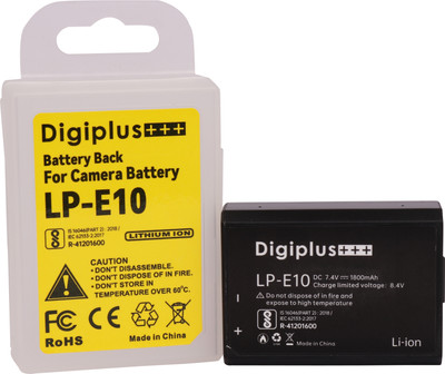 DIGICLAMBO LP E10 Camera Lithium-on Rechargeable Battery (1800mAh) For Cano-n  Camera Battery Charger(Black)