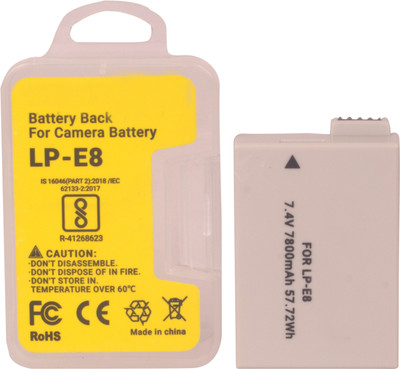 IJJA LPE-8 (7800 MaH) Rechargeable Lithium battery  Camera Battery Charger(White)