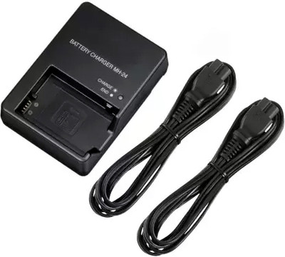 robusty MH-24 Charger With Free Charging Cable Compatible with: P7000 P7100 D5200 D5100  Camera Battery Charger(Black)