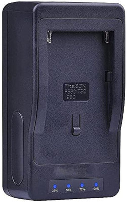 Lamkoti NP- F960, F970, F980, F990 camera battery & camera light battery charger (2amp)  Camera Battery Charger(Black)