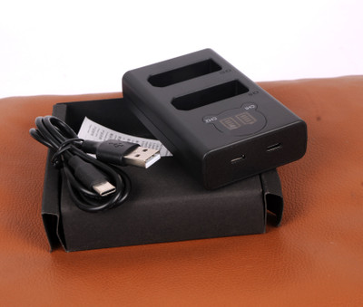 IJJA EN-EL-14 Dual type C charger for el14 battery  Camera Battery Charger(Black)