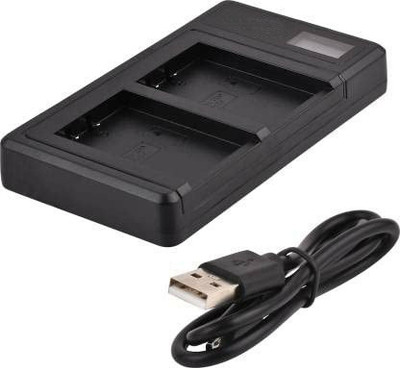 Onkliq LP-E17 Dual USB LED Display  Camera Battery Charger(Black)