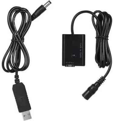 DIGICLIMBER NP- FW-50 Dummy Battery +DC power bank  Camera Battery Charger(Black)