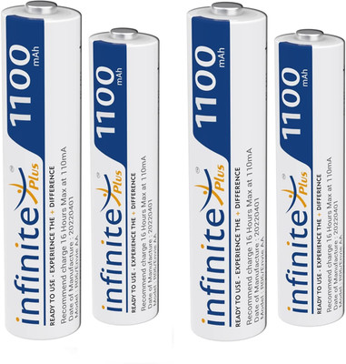 Envie 1100mAh Ni-MH AAA High Capacity Ready to Use Rechargeable   Battery(Pack of 4)