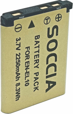SOCCIA EL10_FK Lithium-ion Rechargeable pack for DSLR Camera Battery  Camera Battery Charger(Yellow)