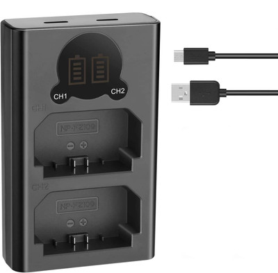 IJJA Fz100 dual fast camera battery charger with type 'c' cable for sony Fz100 battey  Camera Battery Charger(Black)