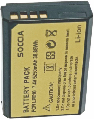 SOCCIA LPE10 Lithium-ion Rechargeable Camera Battery  Camera Battery Charger(Black)