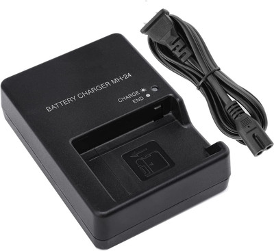 DIGICLIMBER MH-24 Charger Compatible With Nikon D3100 DSLR, D5100 DSLR, and P7000  Camera Battery Charger(Black)
