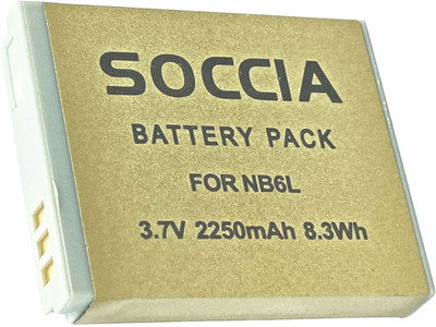 SOCCIA NB6L Lithium-ion Rechargeable Camera Battery  Camera Battery Charger(Yellow)