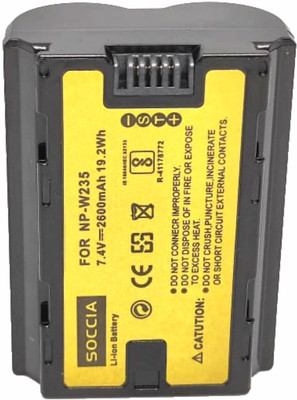 SOCCIA NP-W235 Lithium-ion Rechargeable Camera Battery  Camera Battery Charger(Black)