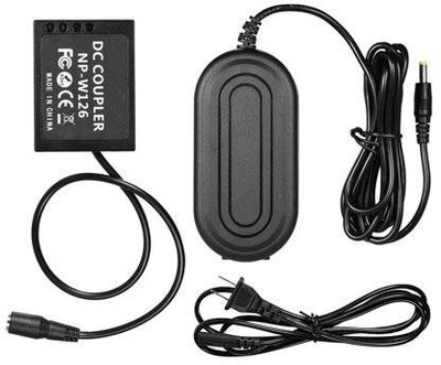 Camstuffs NP-W126 Dummy Battery Coupler + AC Power Adapter Compatible with Fuji Cameras Camera Battery Charger(Black) Camstuffs NP-W126 Dummy Battery Coupler + AC Power Adapter Compatible with Fuji Cameras Camera Battery Charger(Black)