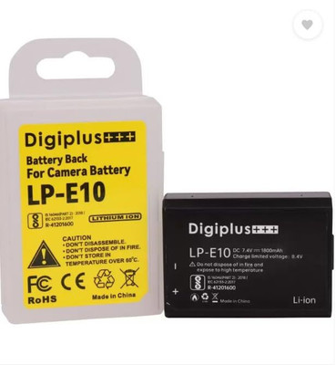 Picmaa LP-E10 Rechargeable Lithium-ion Camera battery for cano  Camera Battery Charger(Black)