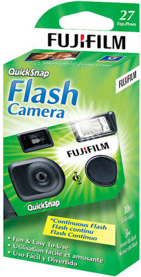 FUJIFILM QuickSnap Flash 400 One-Time-Use Disposable Camera with 400 ISO Film Roll(No 400 ISO Pack of 1)