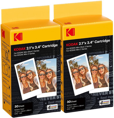 KODAK ASS Film Cartridge for Retro and Era, 60 Sheets Film Roll(Yes 1600 ISO Pack of 2)