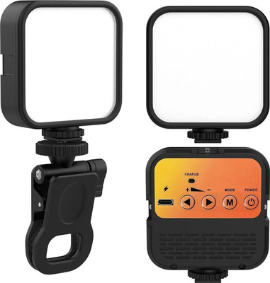 Wellxo TG-X100 LED Video Light for Phone, Camera 1 lx Camera LED Light(Batteries Included)