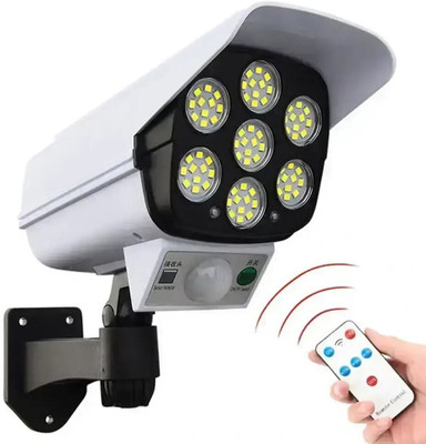 RH MALL Camera Shape EcoFriendly NoCharger NoPower Remote Control on Off 77 LED Solar Light Set(Wall Mounted Pack of 1)