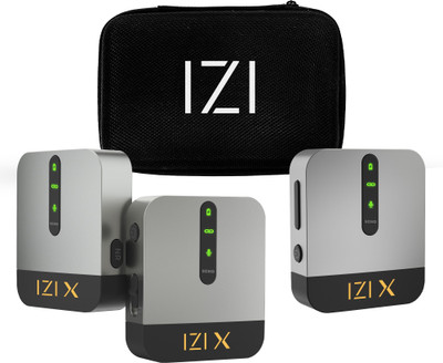 IZI X 360 Omnidirectional,120M Range,DSLR,Android,iOS Compatible,DualChannelWireless Camera Microphone