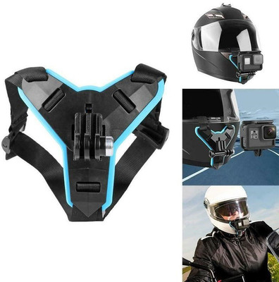 ASTOUND Helmet Strap Camera Mount(Black, Sky Blue)