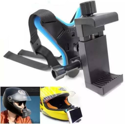 ABHINANDAN Helmet Strap Camera Mount(Black, Blue)
